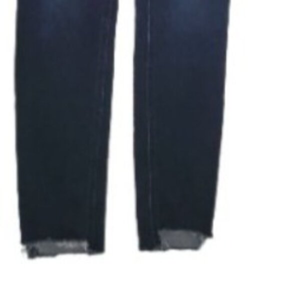 Old Navy Super Skinny Ankle Jeans Womens Size 0 Mid Rise Dark Wash Denim Pants - Picture 4 of 6